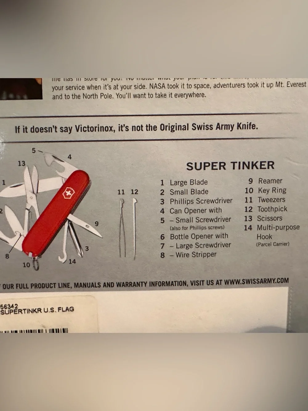 Victorinox Super Tinker 14 Function Multi Tool